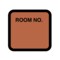 Nevs Printed Chart Labels - Room No 1-7/16" x 1-1/2" Copper w/Black NRBP-S-COPPER - alternate 1